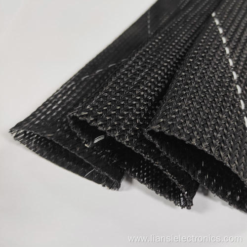 Wholesale black flexible Nylon Braided Expandable Sleeve